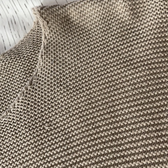 Oversized Asymmetrical Brown Sweater - Picture 12 of 12